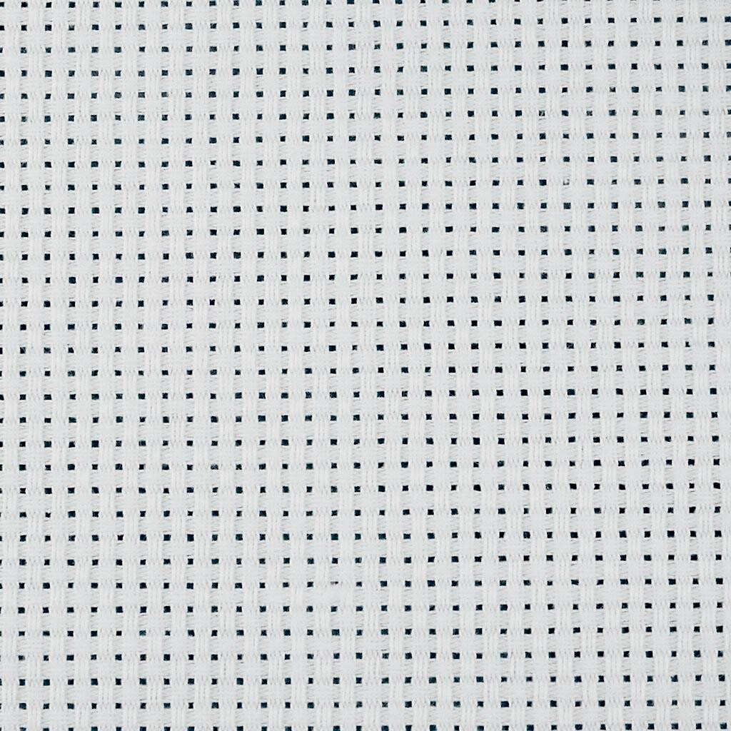 Aida stof, 150 cm, hvid, 3 m billede