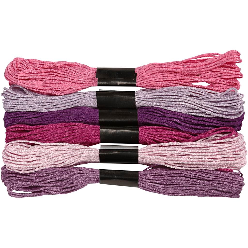 Harmoni broderigarn, 1 mm, lilla harmoni billede
