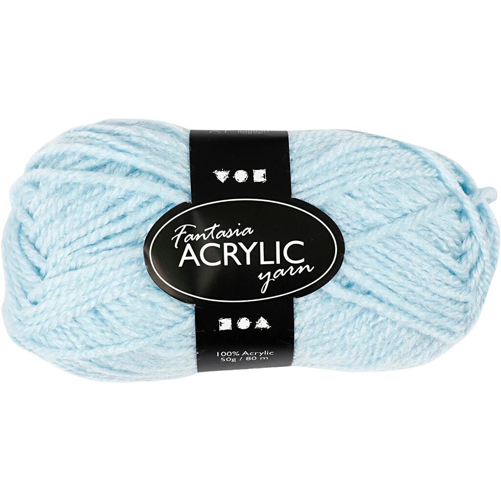 Creativ Company Acrylic yarn Light blue 50gr 80m