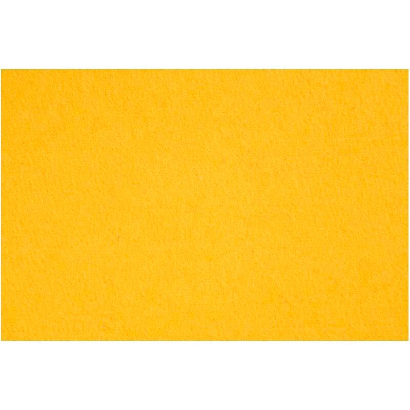 Hobbyfilt, ark 42x60 cm, tykkelse 3 mm, gul, 1 ark