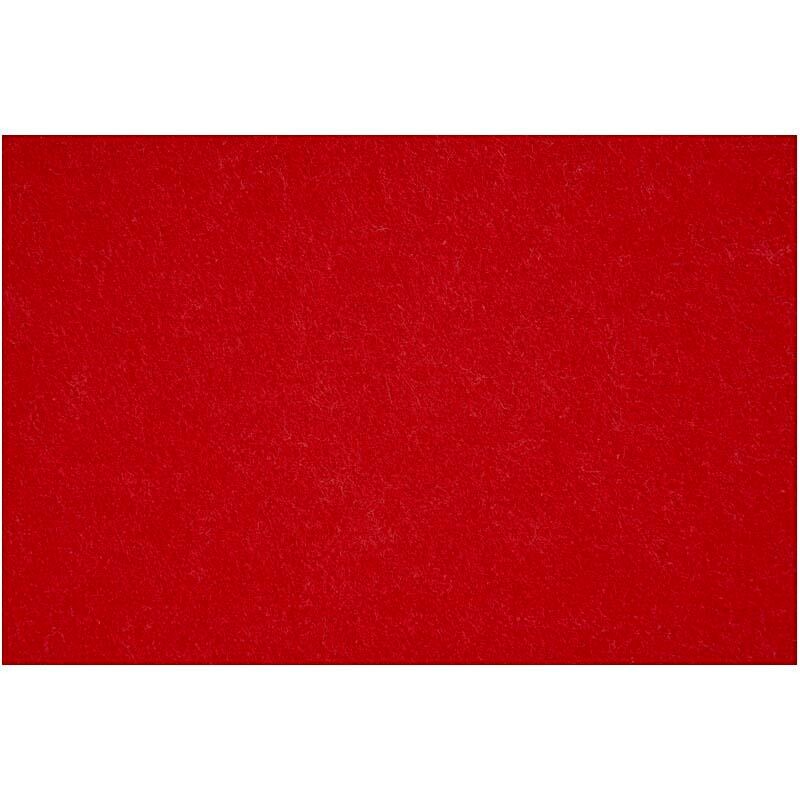 Hobbyfilt, ark 42x60 cm, tykkelse 3 mm, gl. rød, 1 ark