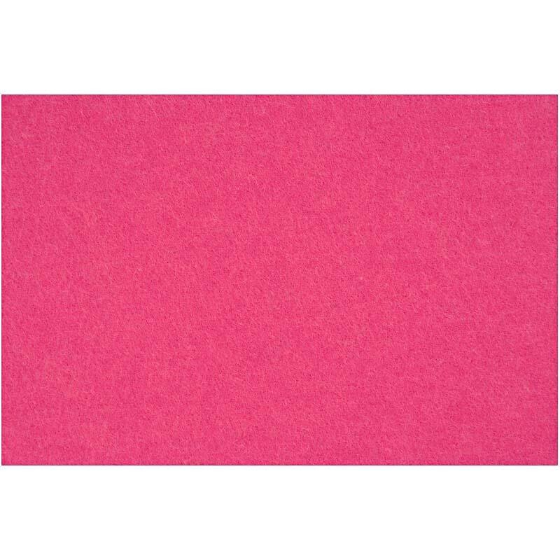 Hobbyfilt, ark 42x60 cm, tykkelse 3 mm, pink, 1 ark