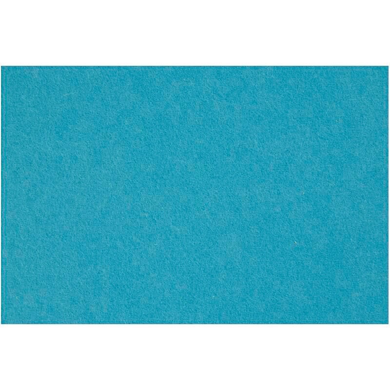 Hobbyfilt, ark 42x60 cm, tykkelse 3 mm, turkis, 1 ark