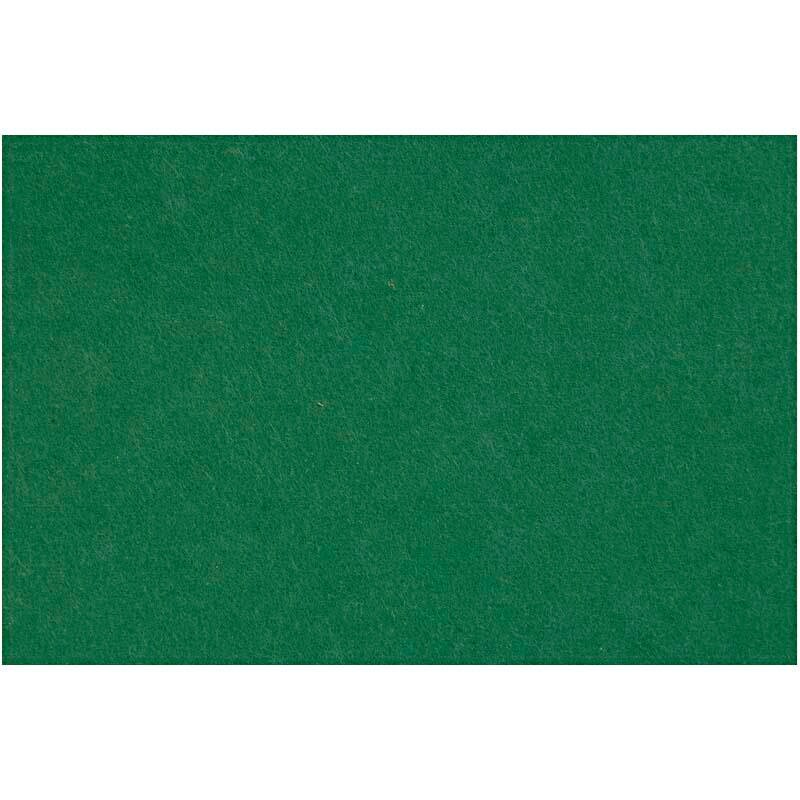 Hobbyfilt, ark 42x60 cm, tykkelse 3 mm, mørk grøn, 1 ark