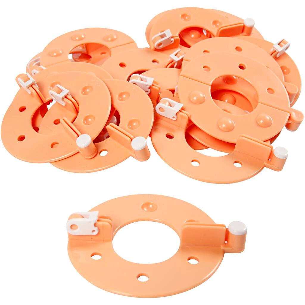 Pompon værktøj - Diam. 7 cm, 12 stk. billede