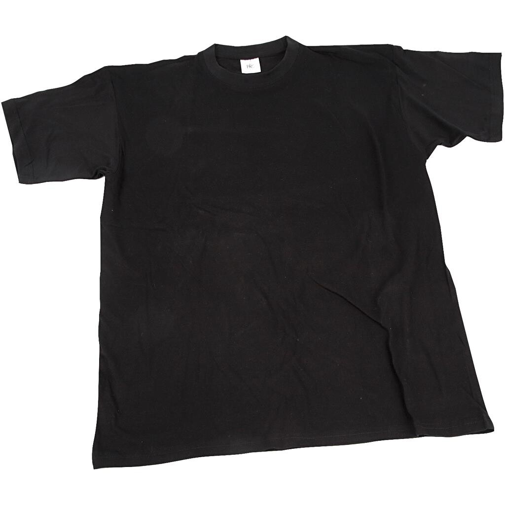 T-shirt, 7-8 år, sort, 1 stk. billede