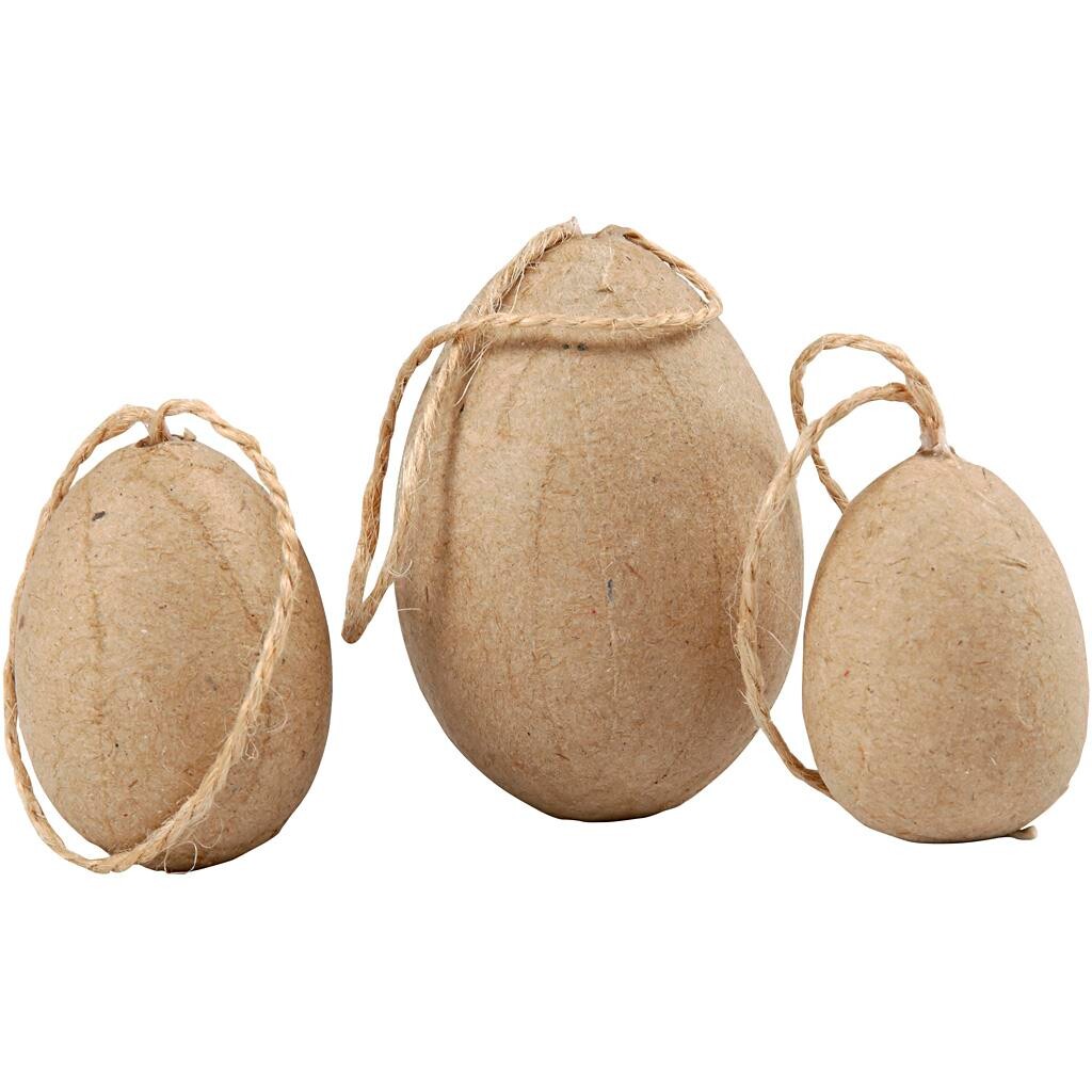 Æg , H: 3+4+5 cm, 6stk. billede