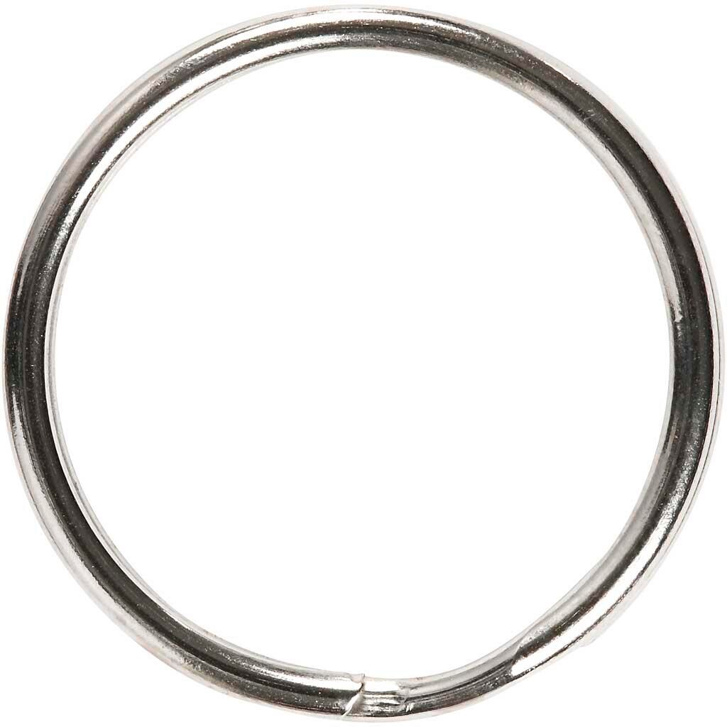 Nøglering, dia. 25 mm, 8stk. billede