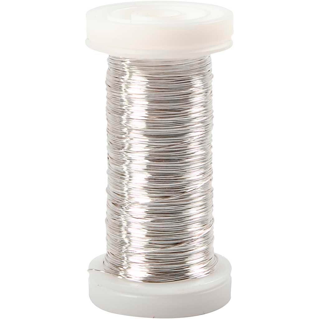 Forsølvet tråd, 50 g, 100 m billede