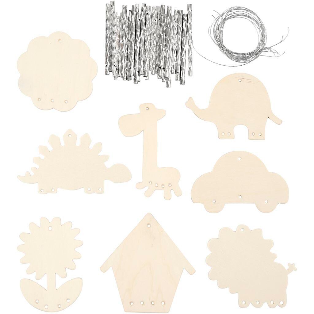 Vindspil, 9-14 cm, krydsfiner, 24 ass. billede