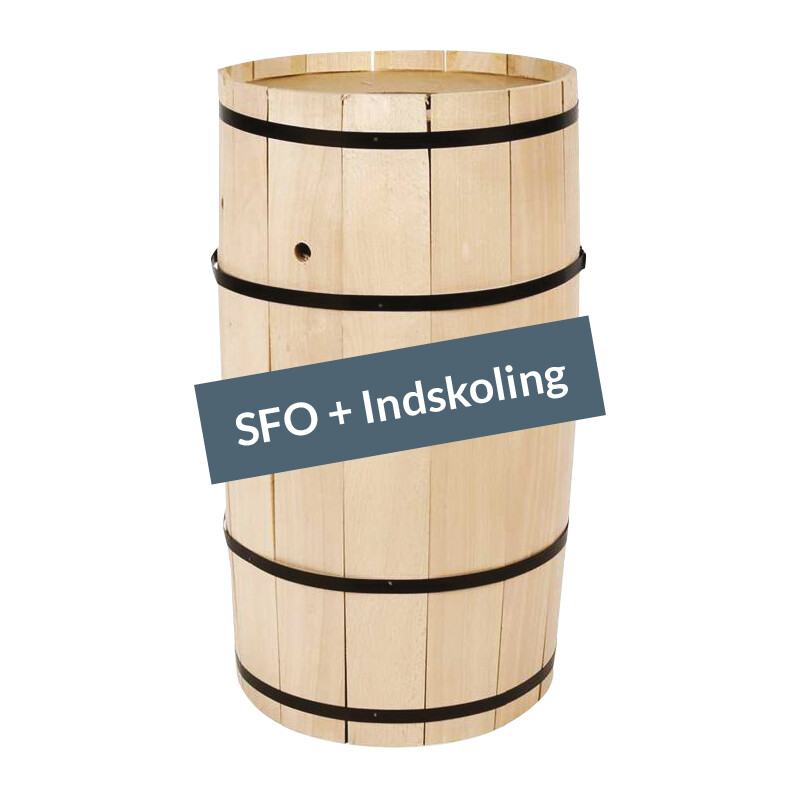 Fastelavnstønde, bøg, 54 cm. - Til indskolingsbørn billede