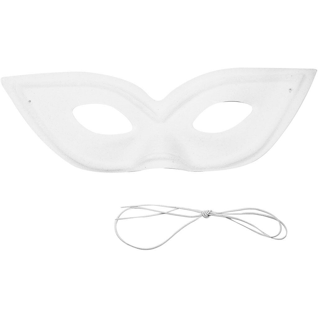 Maske, zorro - H: 7 cm, B: 20 cm, 1 stk. billede