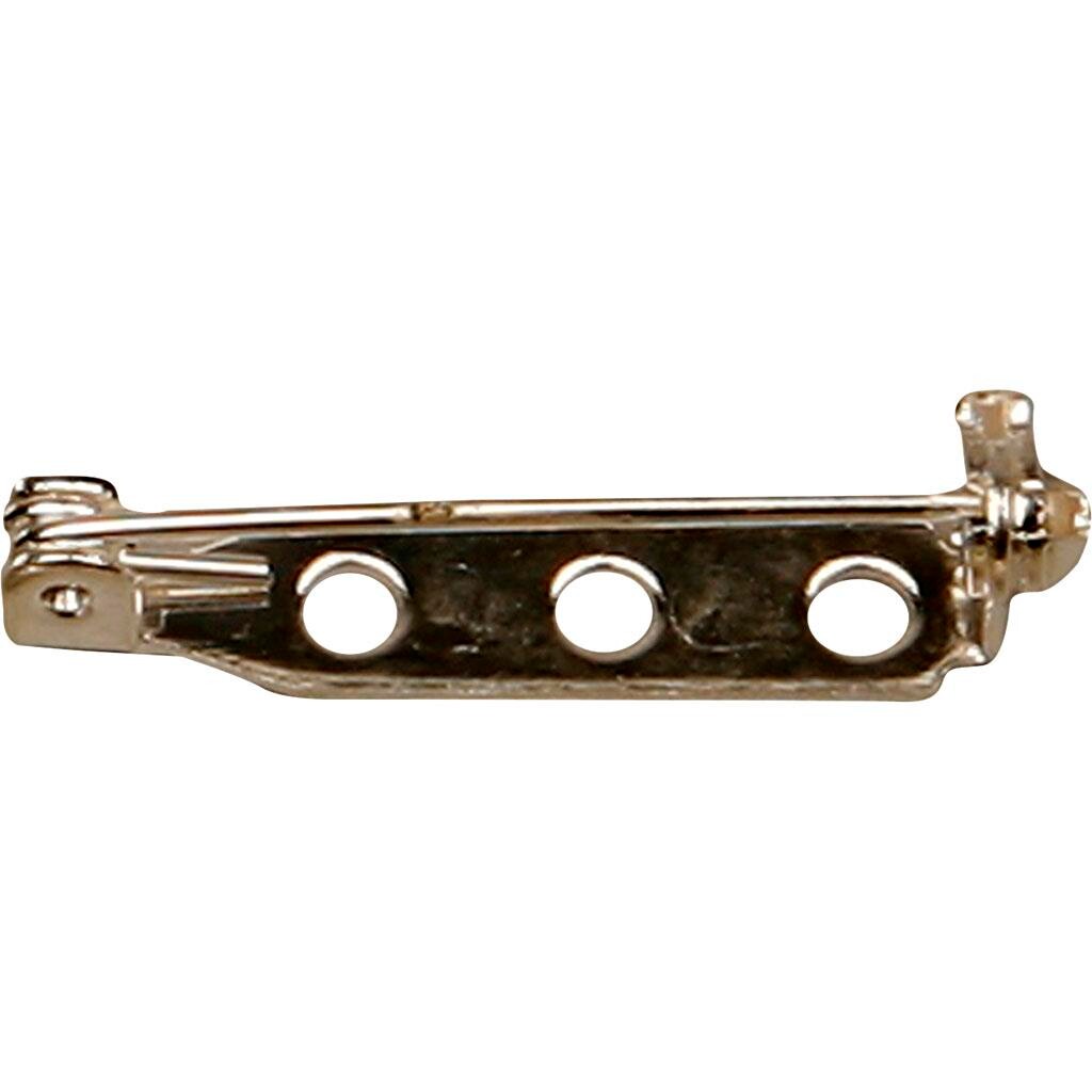 Brochenål, 25 mm, forsølvet, FS, 100 stk. billede