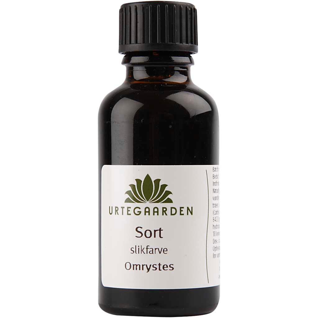Slikfarve Sort, 30 ml
