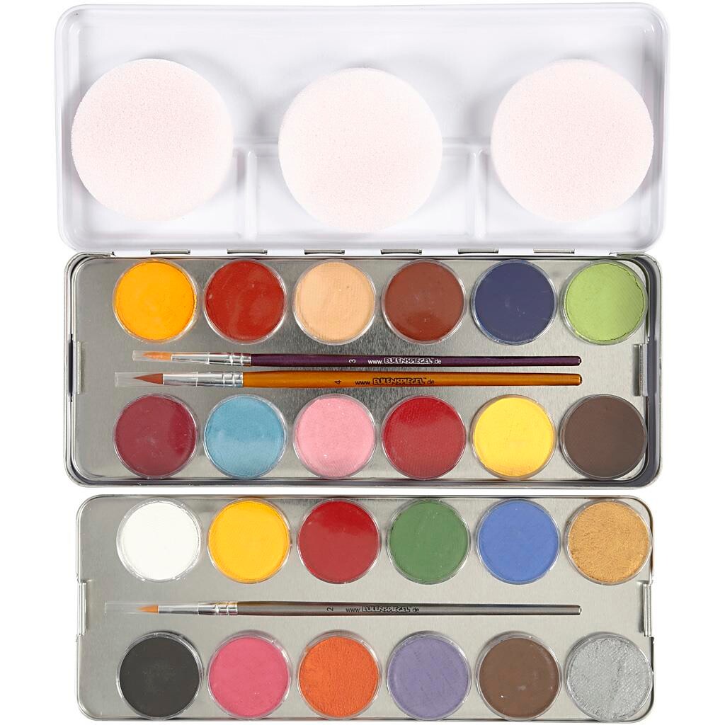 Vandsminkepalette Ass. Farver 24 Frv.