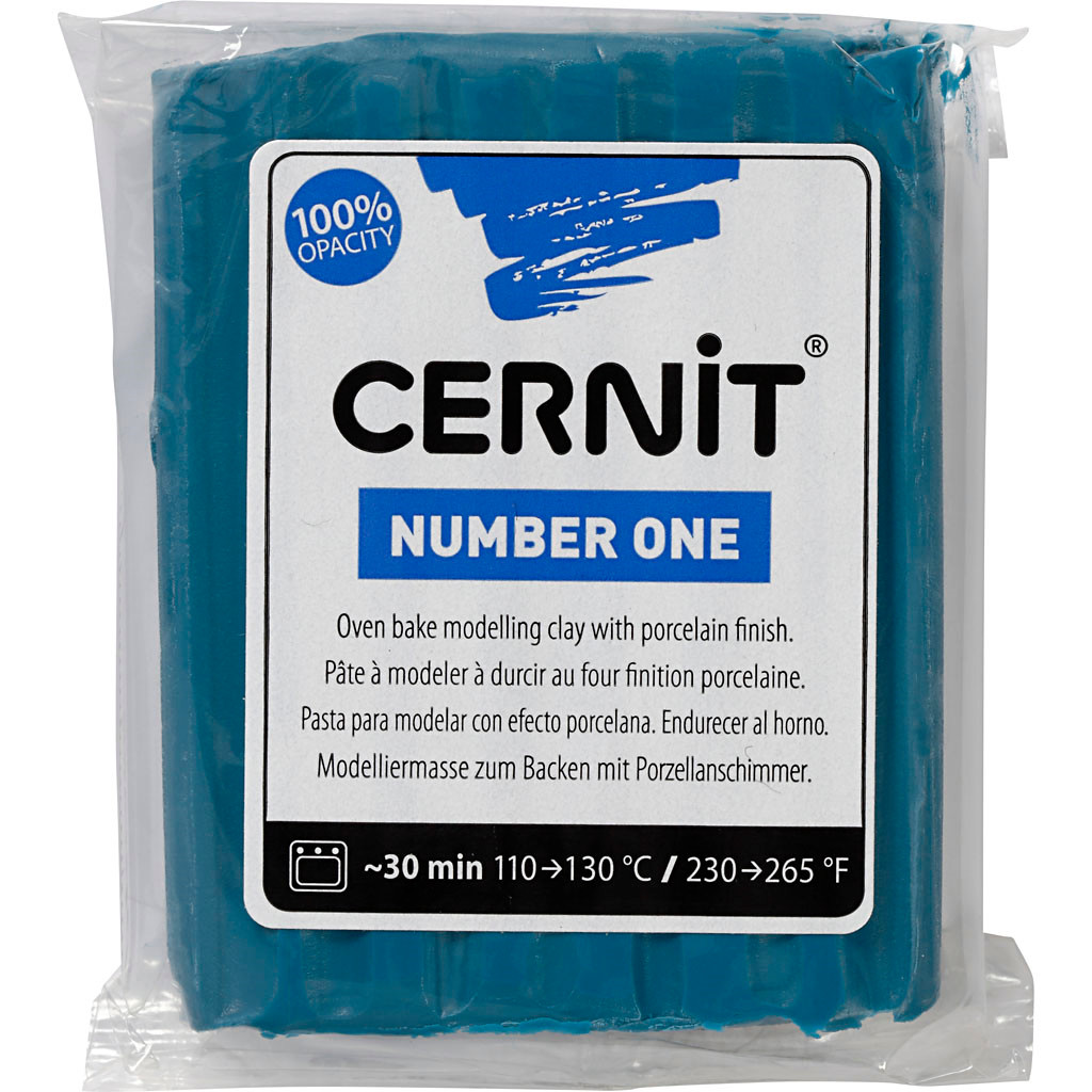 Cernit, duck blue (230), 56g billede