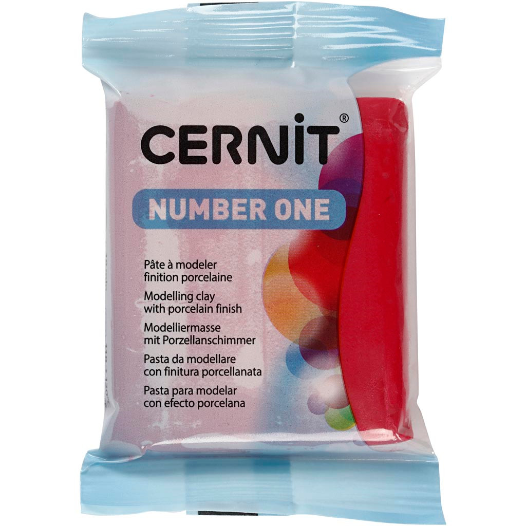 Cernit Modellervoks Unicolor 013 Karminrød 56g