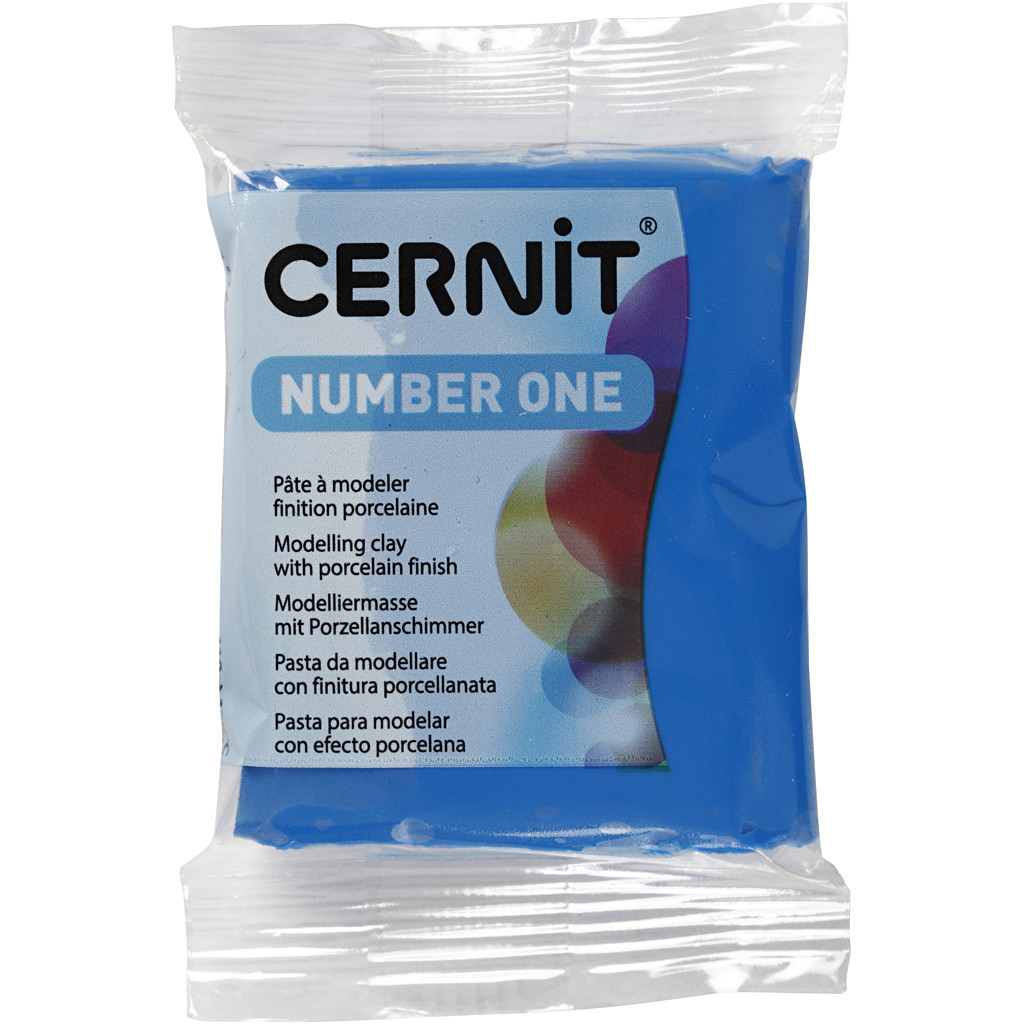 Cernit, blå, 56 g billede