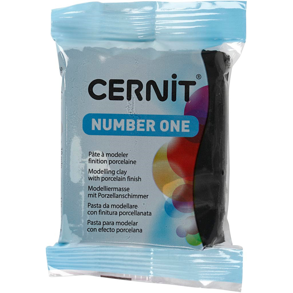 Cernit, sort, 56 g billede