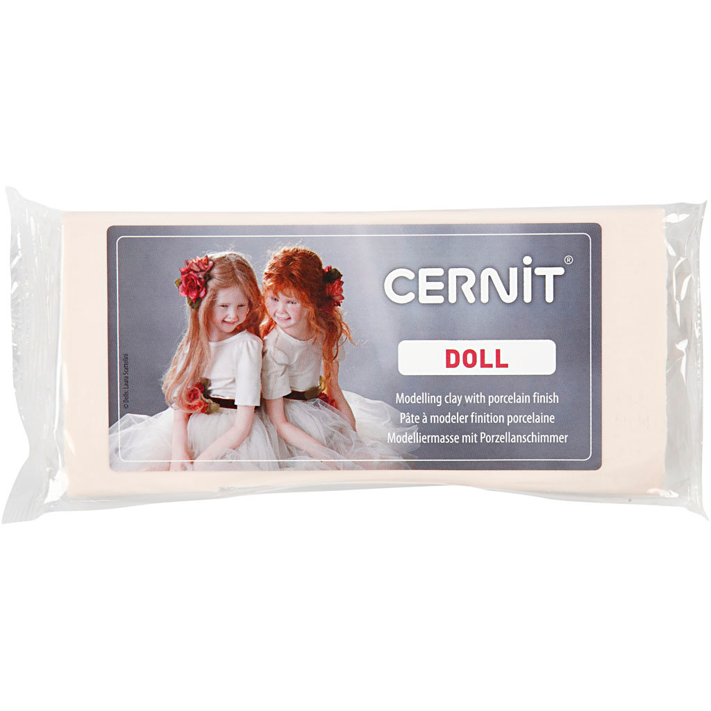Cernit, cremefarvet, 500 g billede