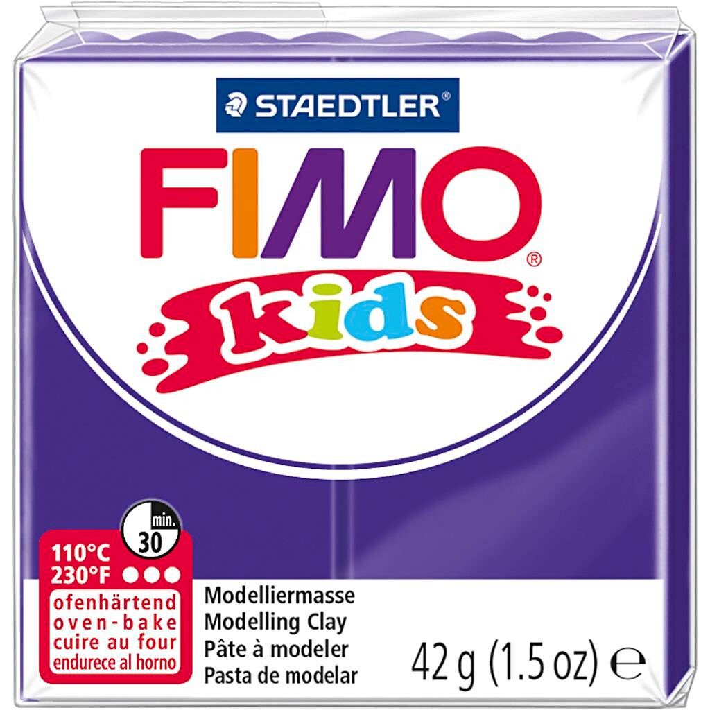 FIMO® Kids ler lilla 42 g billede