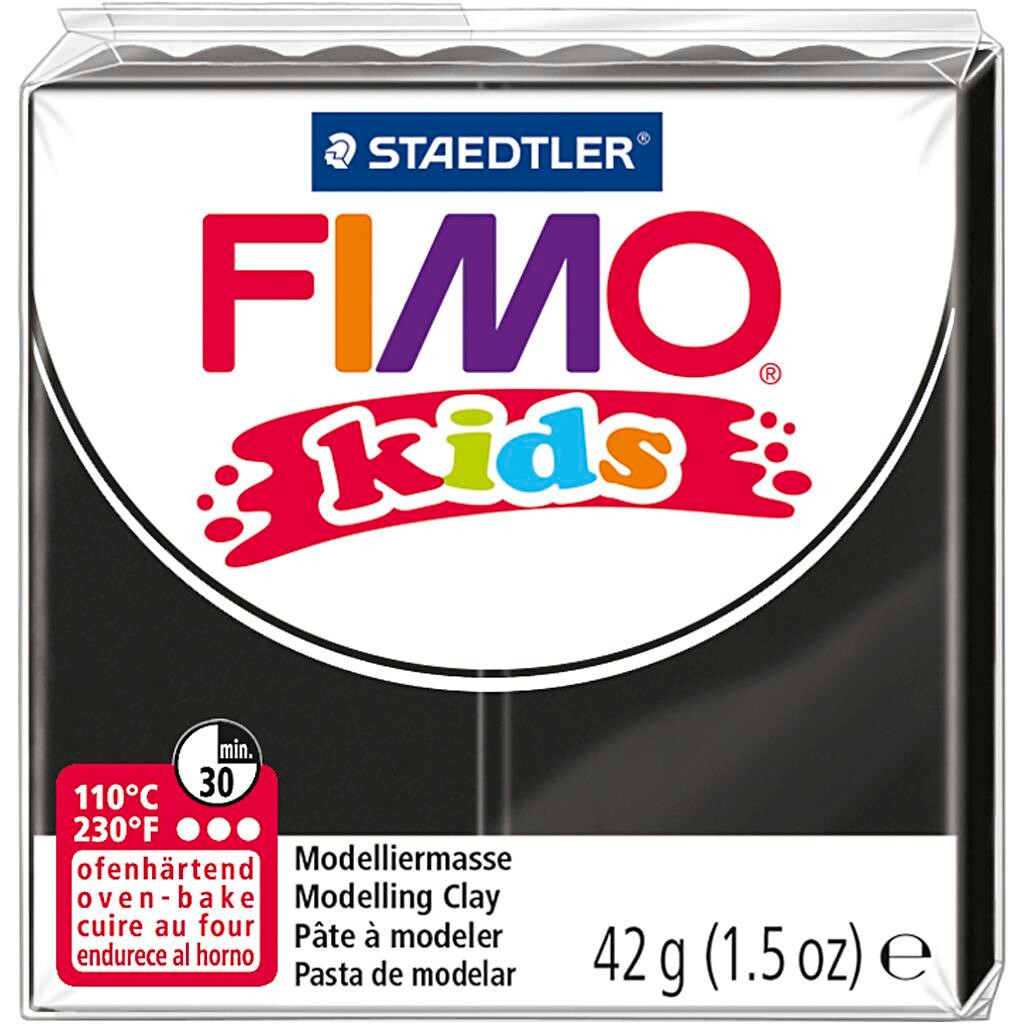 FIMO® Kids ler sort 42 g billede