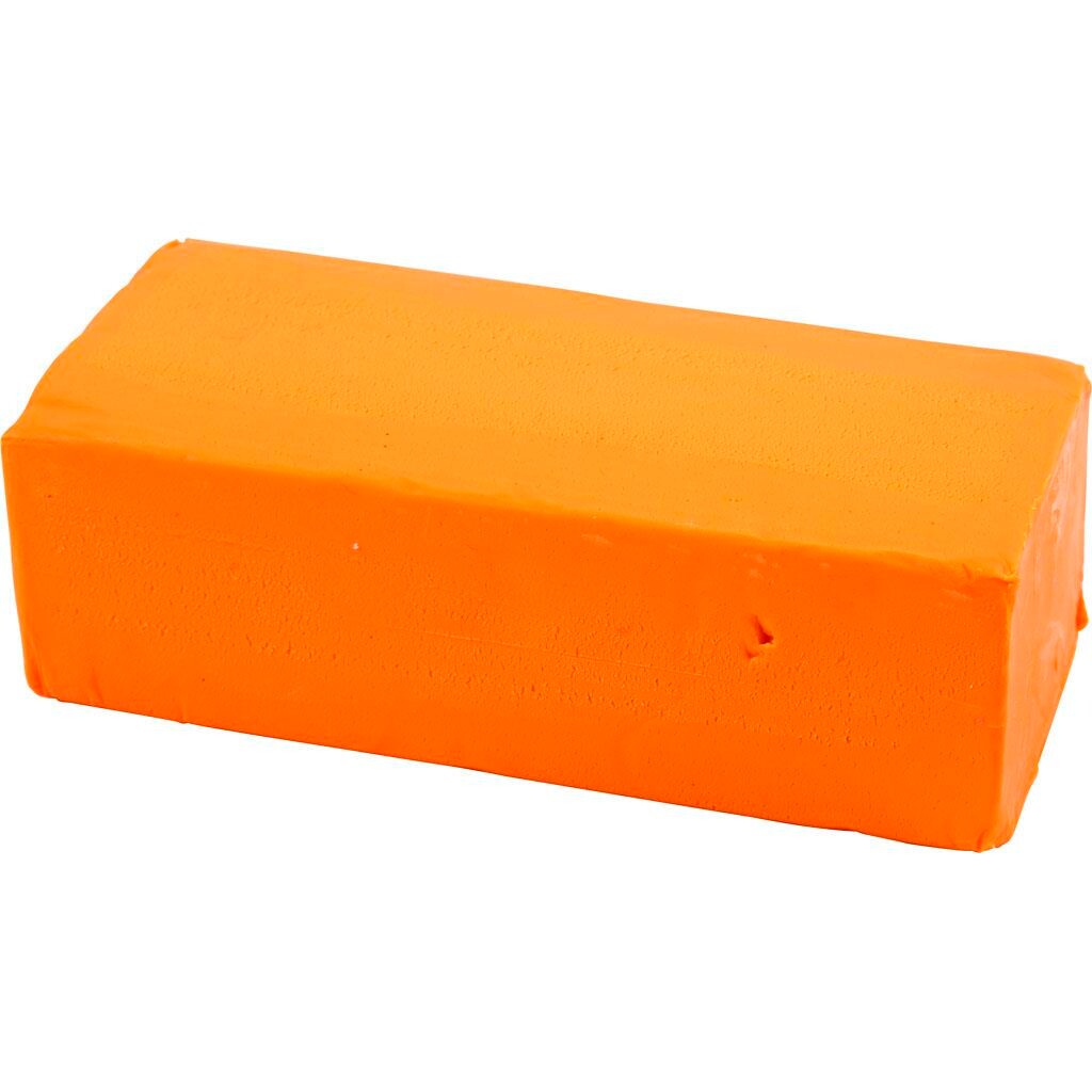 Soft Clay Modellervoks, 13x6x4 cm, neon orange billede