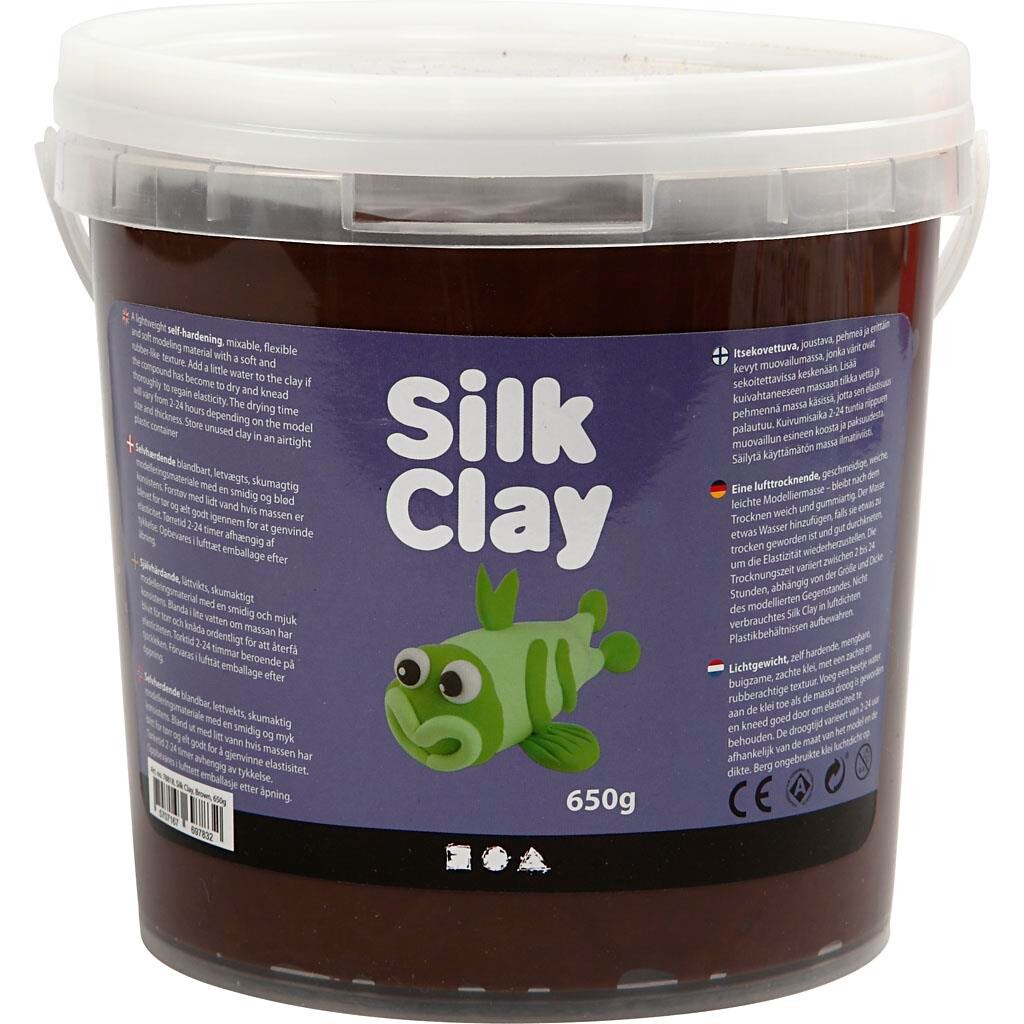 Silk Clay, brun, 650 g billede