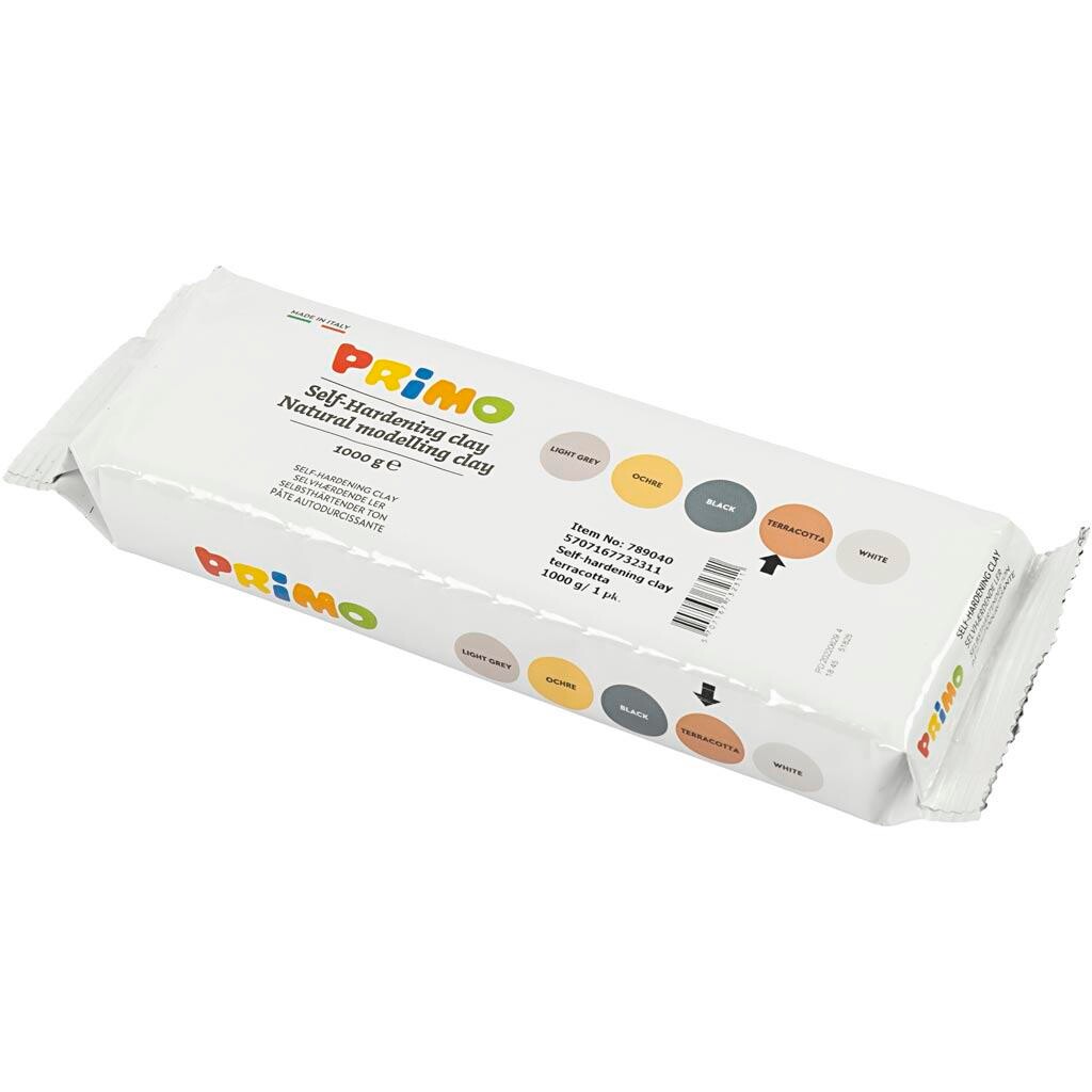 Selvhærdende ler - Terrakotta, 1000 g billede