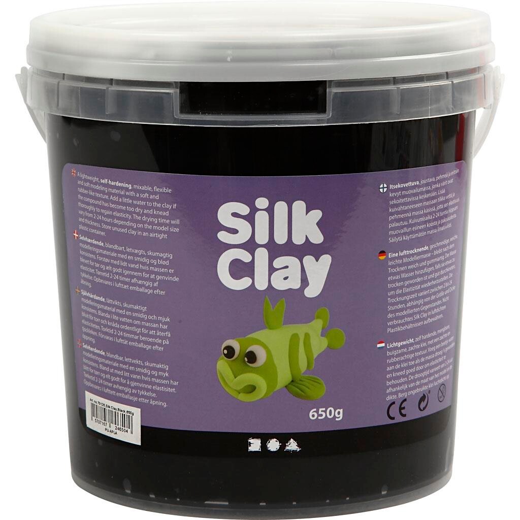 Silk Clay, sort, 650 g billede