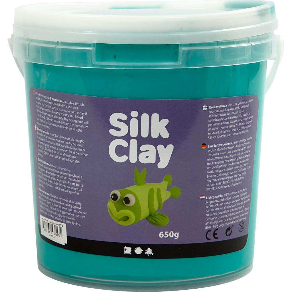 Silk Clay, grøn, 650 g billede