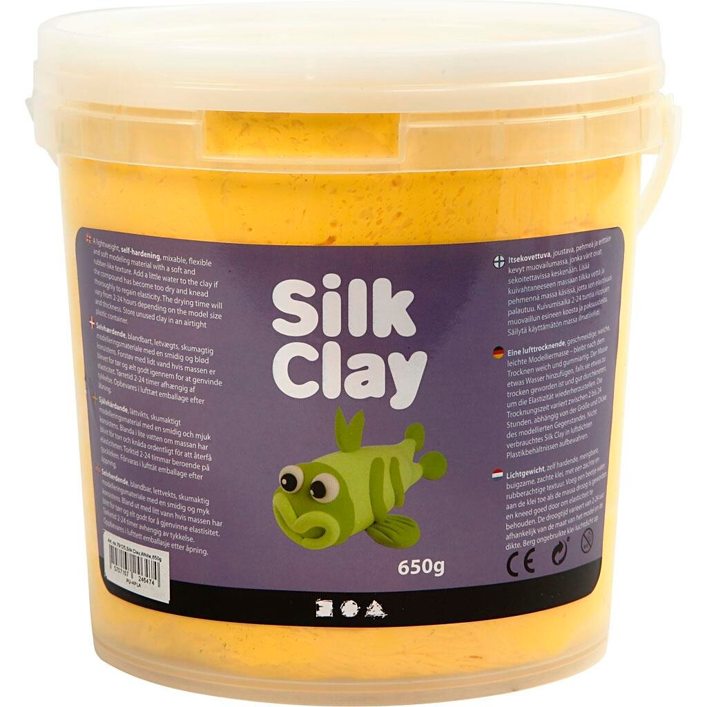 Silk Clay, gul, 650 g billede
