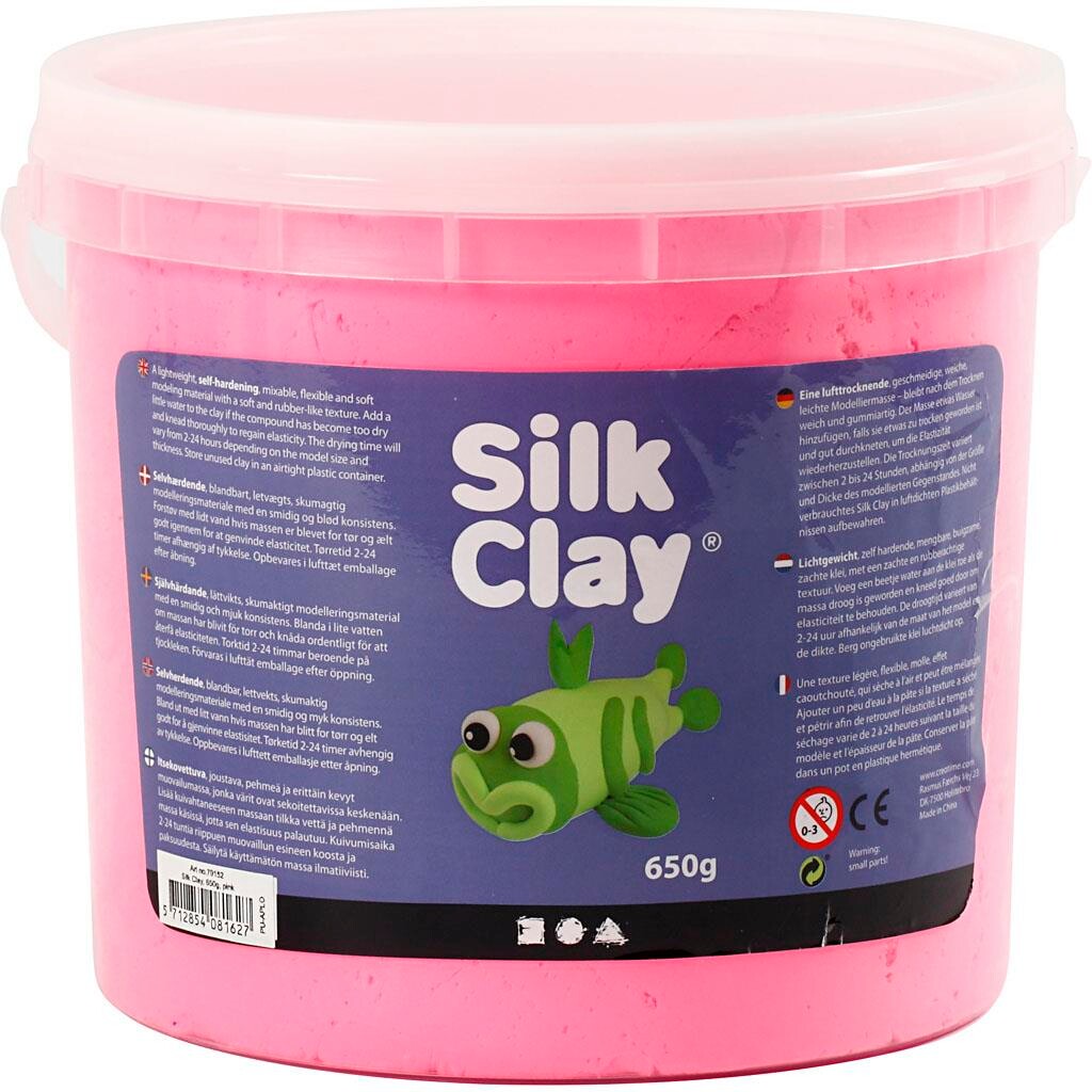 Silk Clay®, pink, 560g billede
