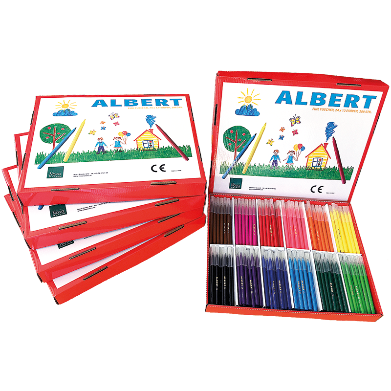 Albert Tusch Fine - 144 stk. i 12 farver