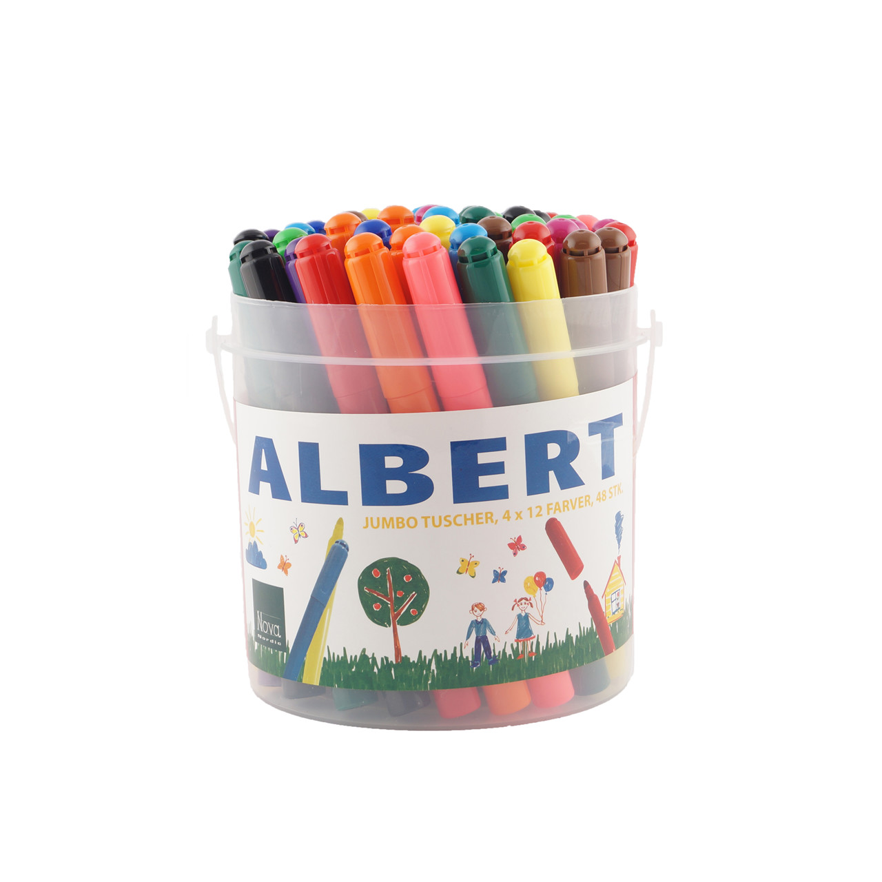 Albert Tusch Jumbo - 48 stk. i 12 farver