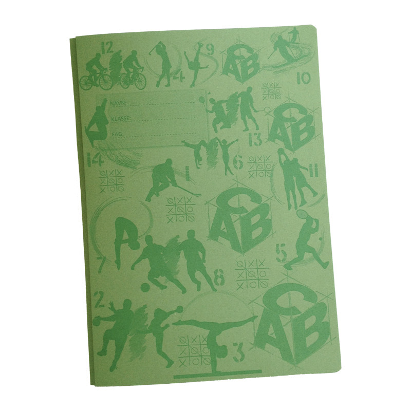 Arbejdsmappe A4 grøn 100 stk.