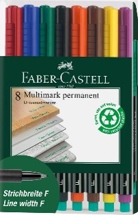 Faber Castell Multimarker perm. F 8 ass. billede