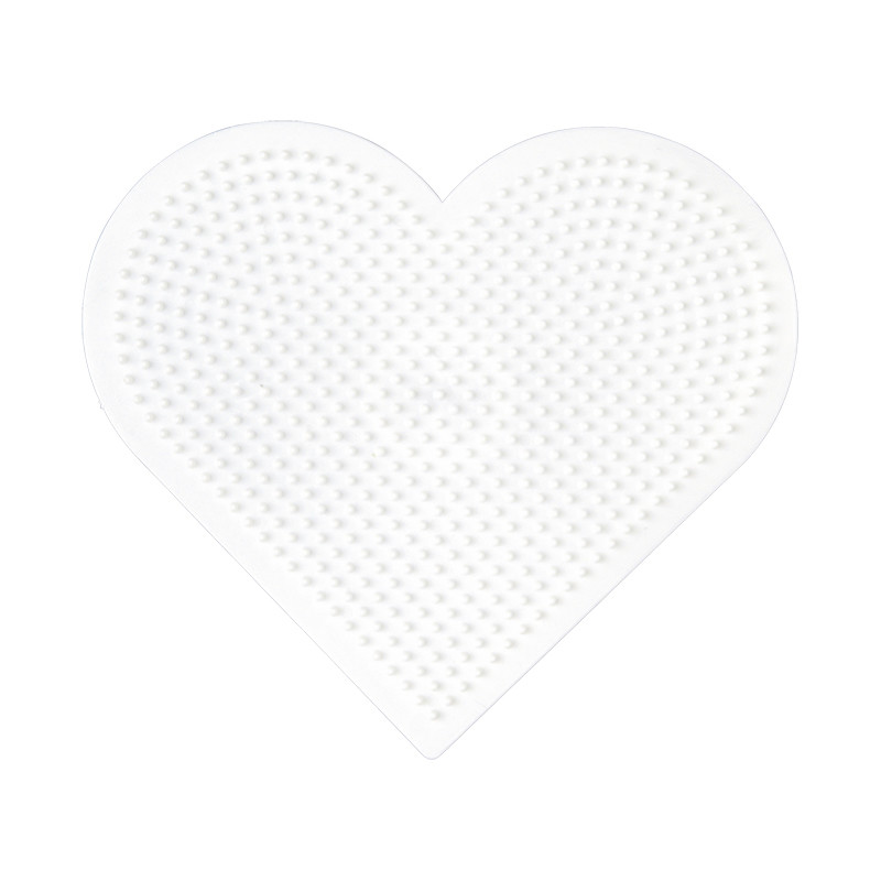 Hama stiftplade stor hjerte hvid