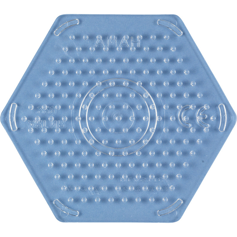 Hama stiftplade lille sekskant transparent