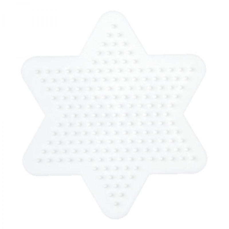 Hama Stiftplade lille stjerne hvid