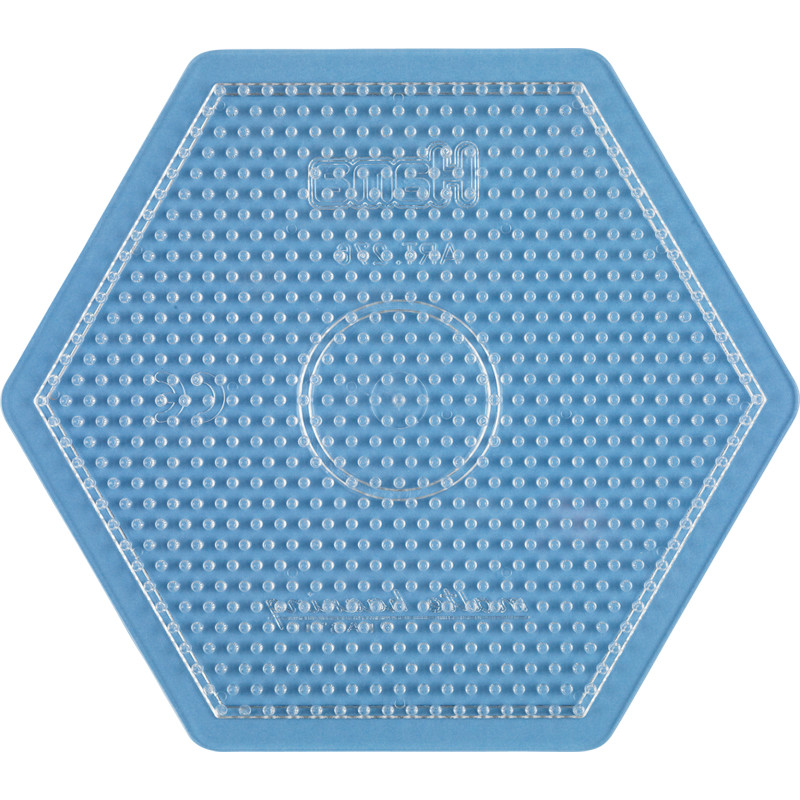 Hama stiftplade stor sekskant transparent