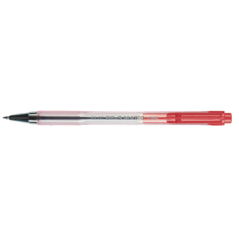 Pilot BP-S Matic - Kuglepen - F - Rød- 0,7mm