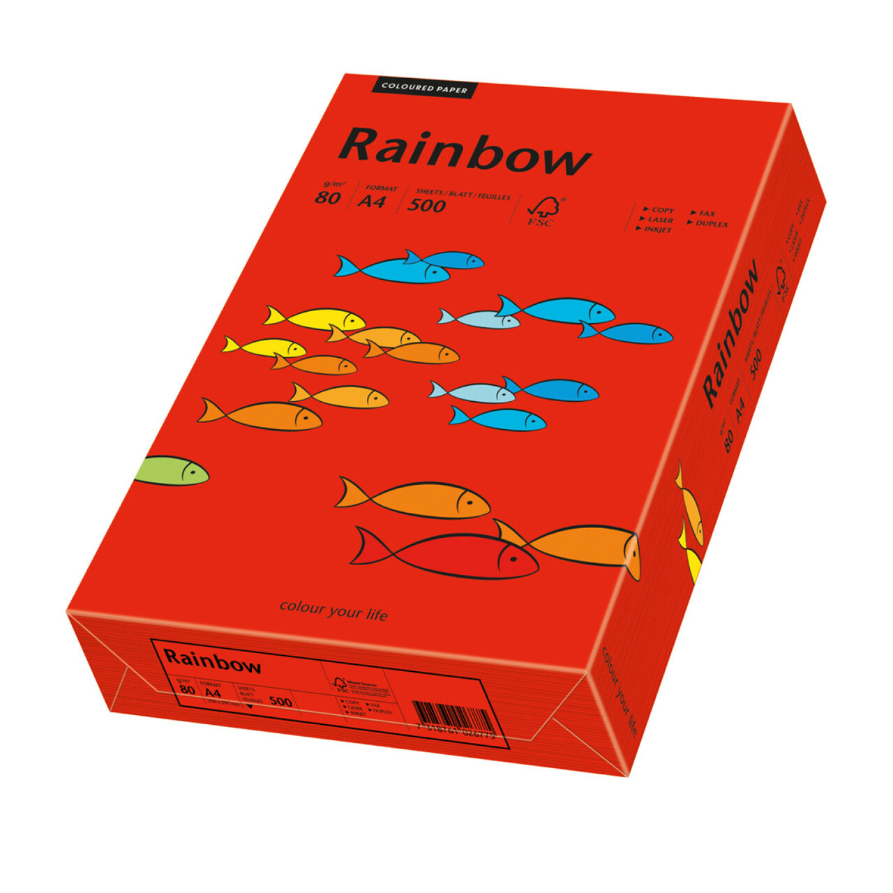 Rainbow Kulørt Kopipapir Rød