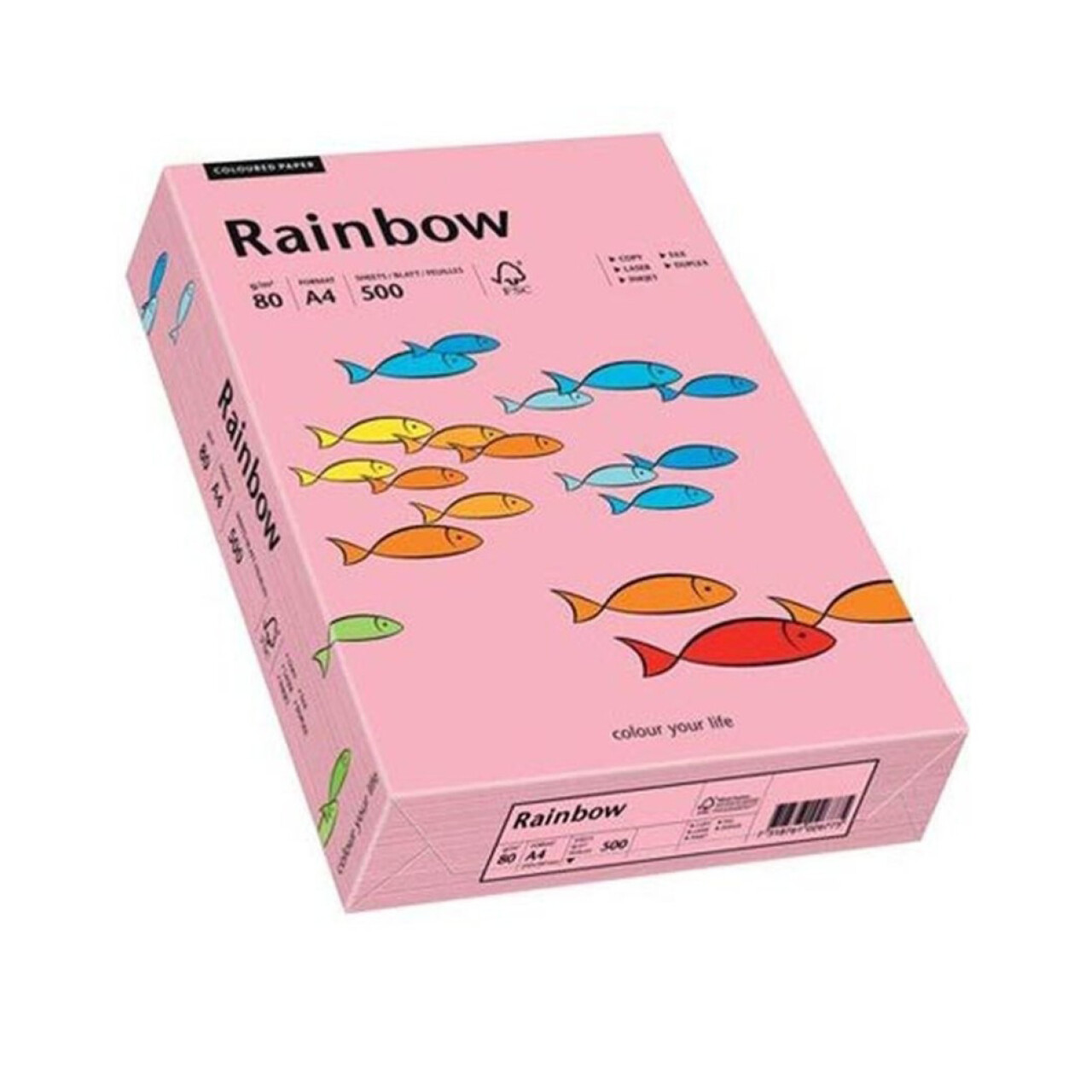 Rainbow kulørt kopipapir 80 g. A4 Pink 55