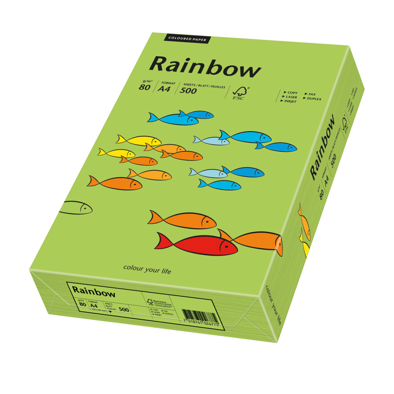 Rainbow Kulørt Kopipapir Grøn