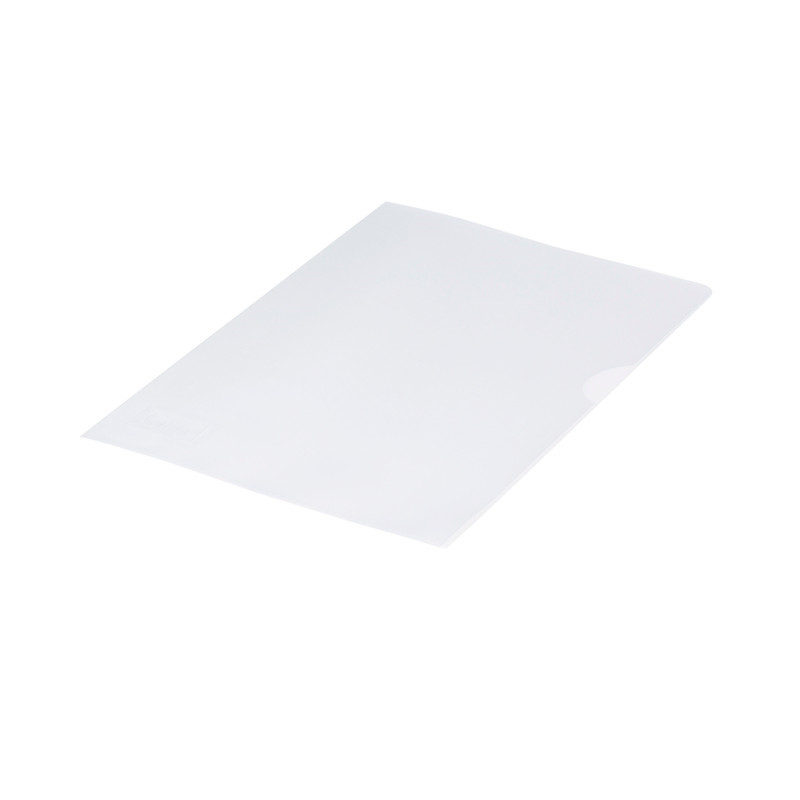 Bantex plastomslag 0,12 mm A4 - Åben i top og højre side, 100 stk/pak