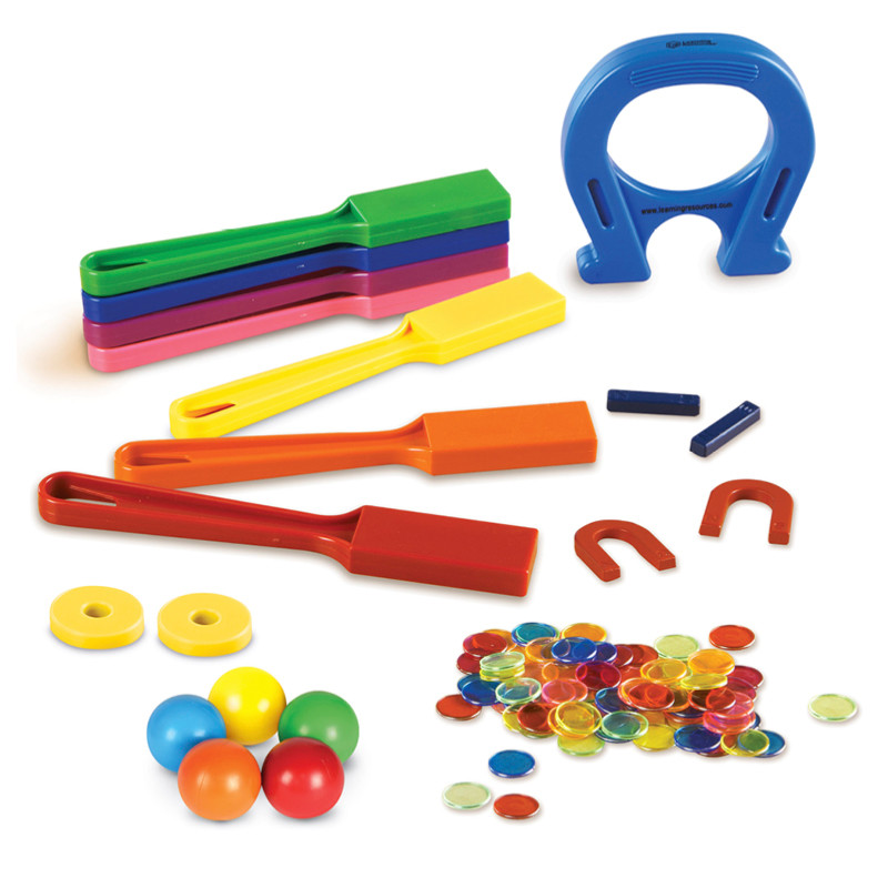 Magnetsæt til eksperimenter - Klassesæt, 124 stk.