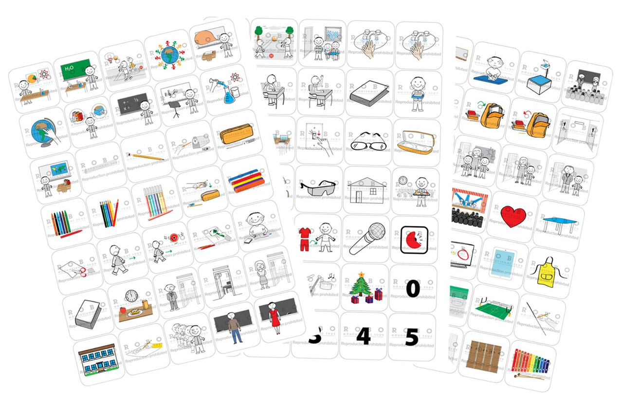 Time Timer, Piktogram Magnetisk, Skolesæt 245 dele