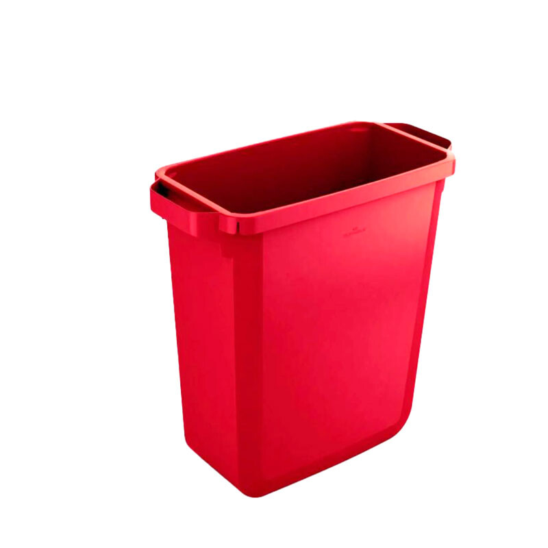 DURABIN®Affaldsspand 60l, rektangulær, Rød