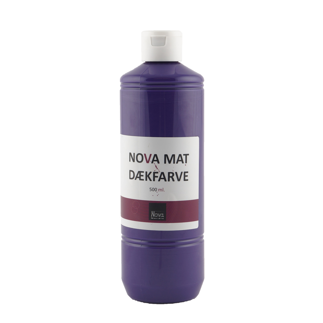 Billede af Nova mat dækfarve 500 ml. violet. Dansk produceret